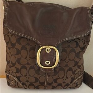 Coach Brown Signature Crossbody Bag